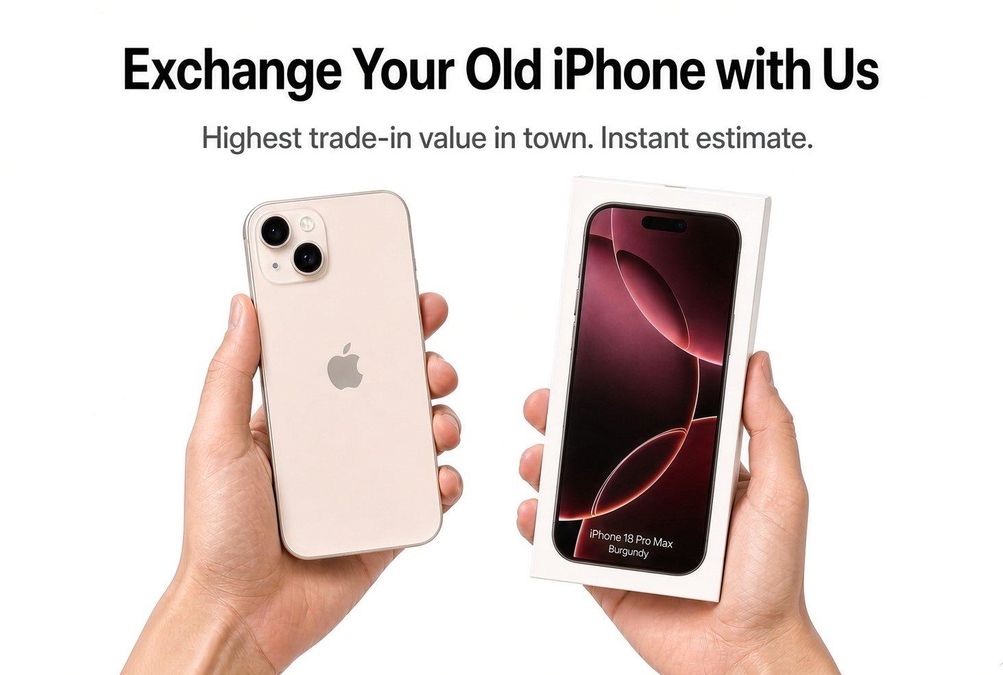 Trade in your iPhone 13 for iPhone 18 Pro Max Burgundy